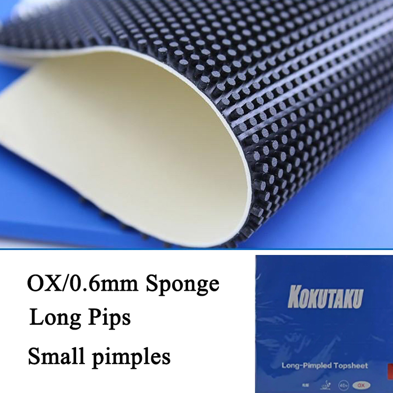 Table Tennis Machine - KOKUTAKU Long Pips Table Tennis Rubber