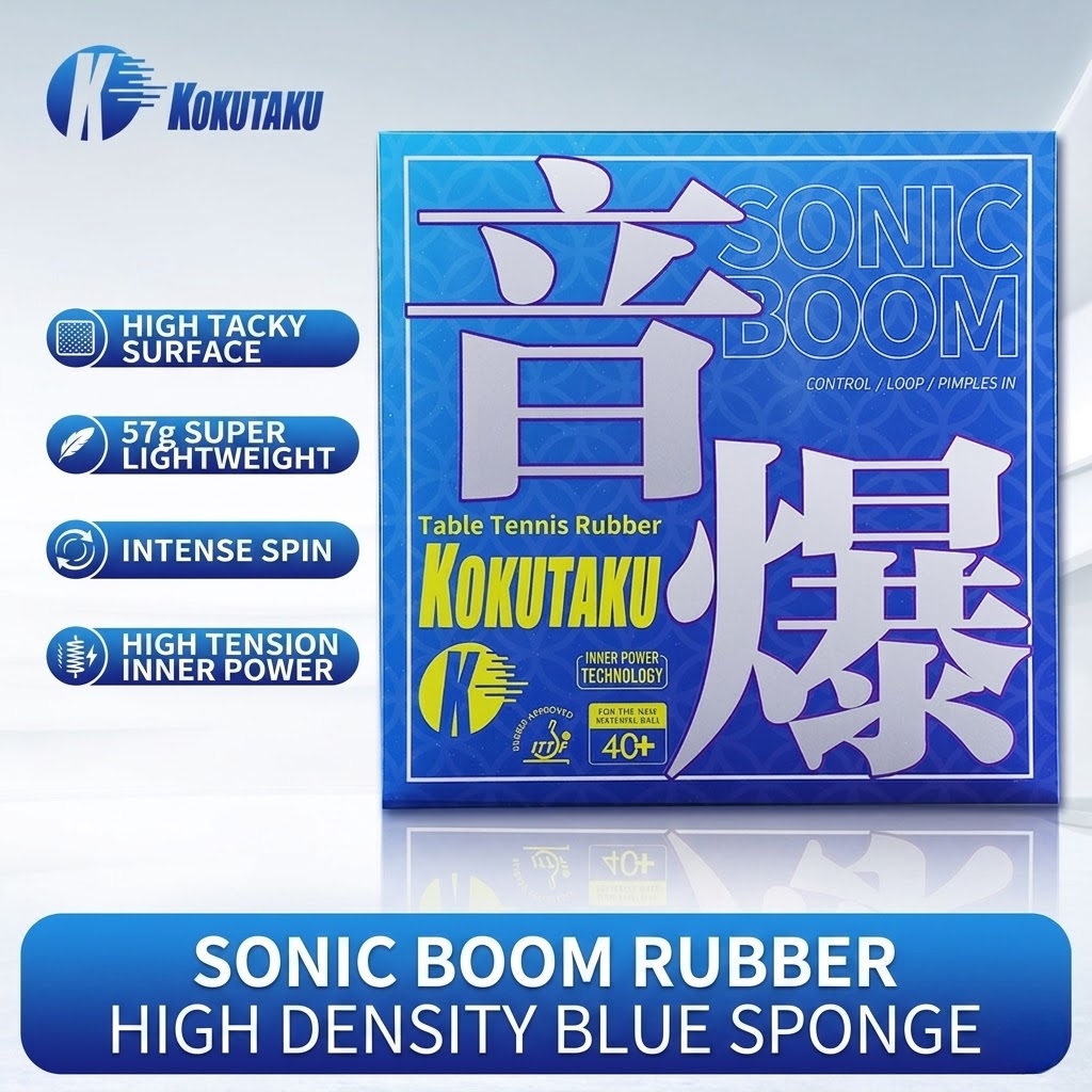 Anti Loop Rubber - Kokutaku Table Tennis Racket Rubber Sound