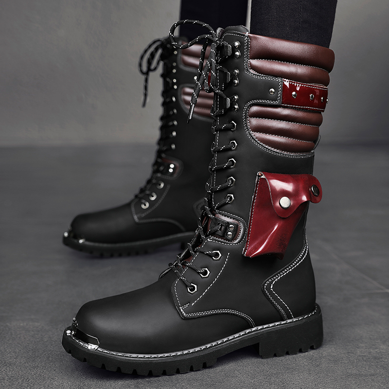 Men's high top motorcycle boot - Anti Loop Rubber のレビューと価格