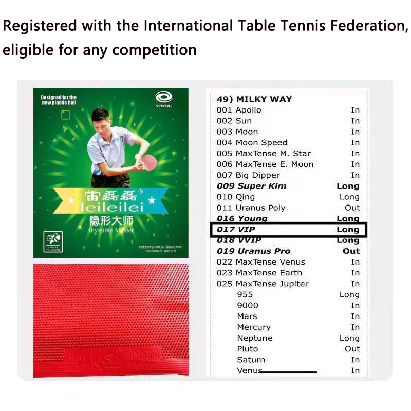 YINHE Long Pimples OX Table Te - Table Tennis Double のレビューと価格