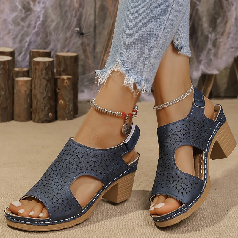 Hollow Out Women's High Heels  - Anti Loop Rubber のレビューと価格