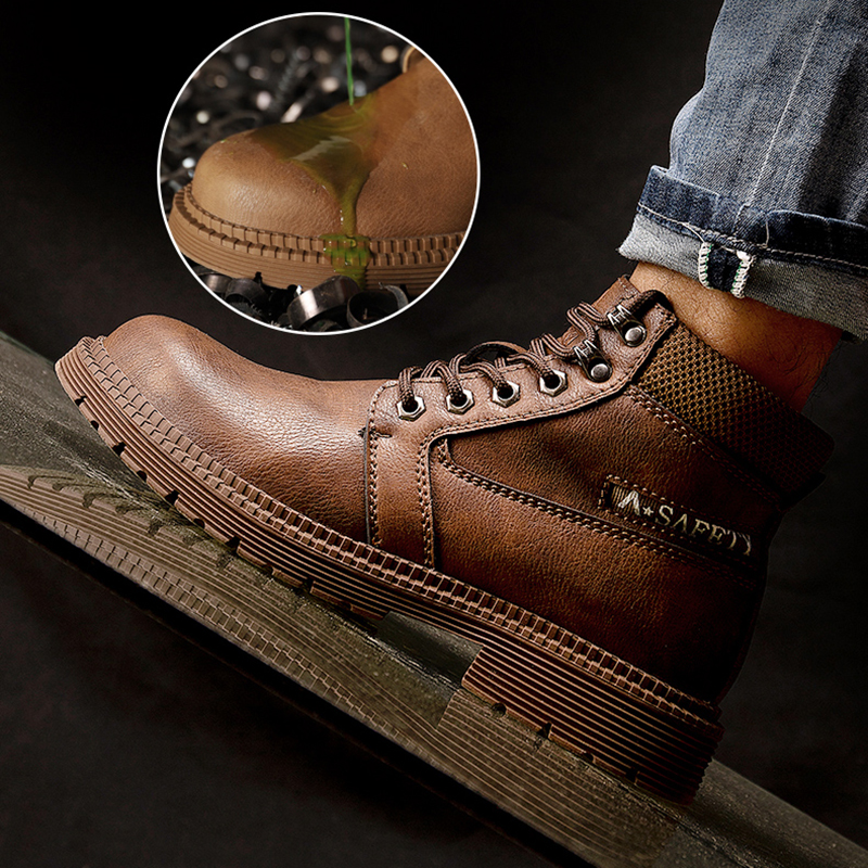 Waterproof Work Boots Steel To - Anti Loop Rubber のレビューと価格