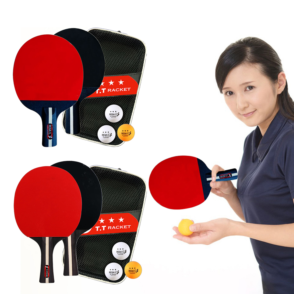 Table Tennis Racket 2 Rackets  - Table Tennis Kit Bag のレビューと価格