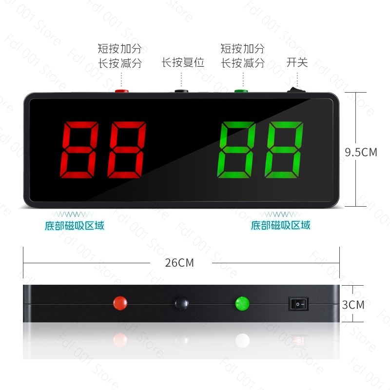 Digital Snooker Scoreboard Por - Table Tennis Scoreboard のレビューと価格
