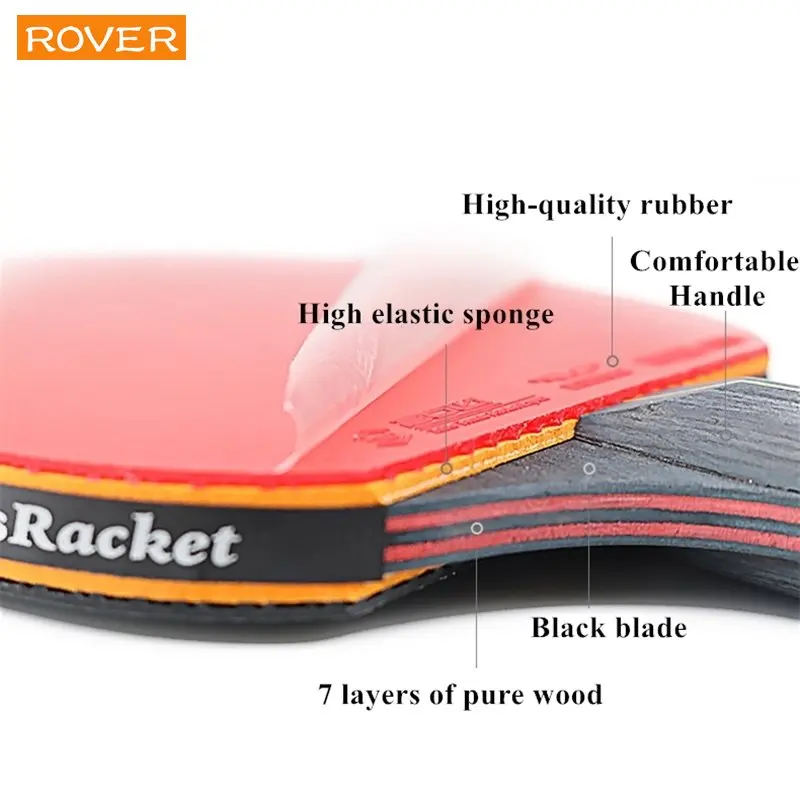 5/6 Star Table Tennis Racket 2 - Table Tennis Kit Bag のレビューと価格