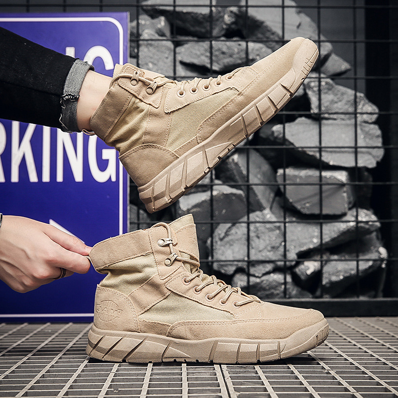 Men Combat Boots 2025 Autumn B - Anti Loop Rubber のレビューと価格