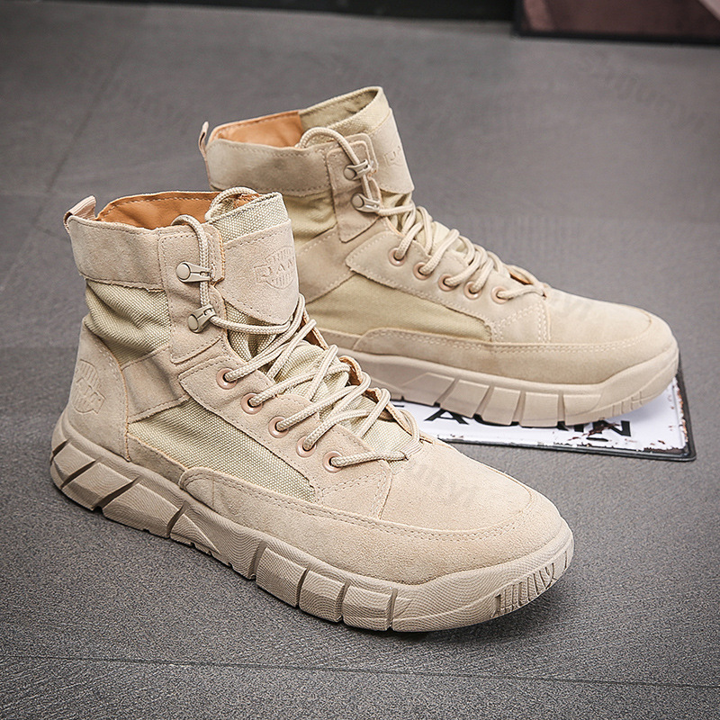 Men Combat Boots 2025 Autumn B - Anti Loop Rubber のレビューと価格