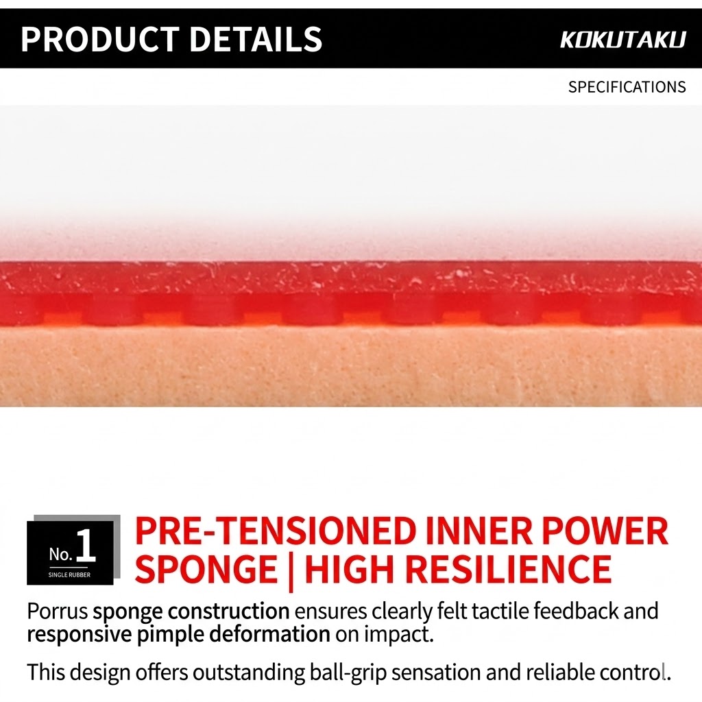 Kokutaku Sakura 868 Rubber Set - Table Tennis Machine のレビューと価格