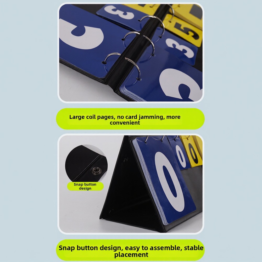 Black blue yellow Flip Scorebo - Table Tennis Scoreboard のレビューと価格