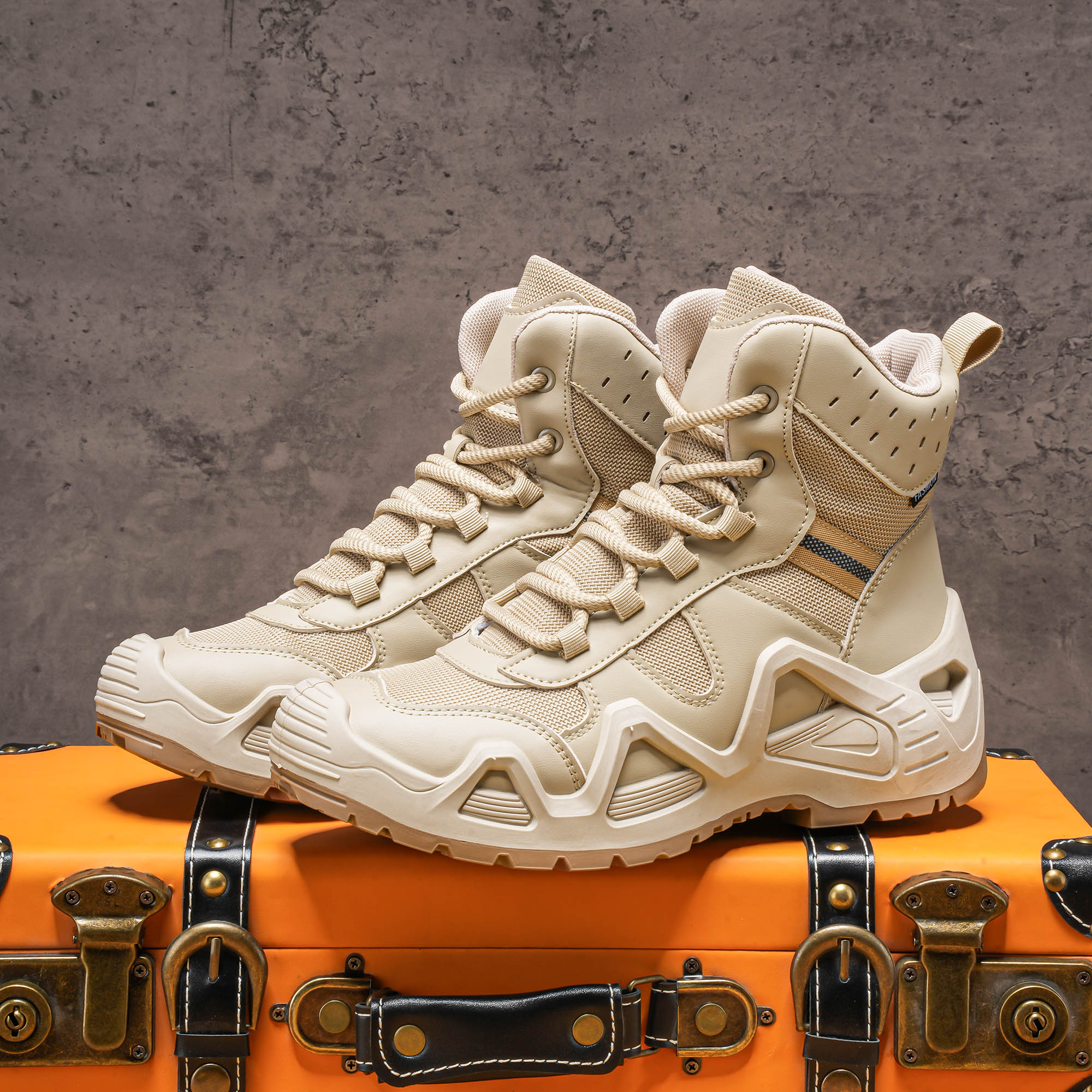 Men's high top boots, hiking b - Anti Loop Rubber のレビューと価格