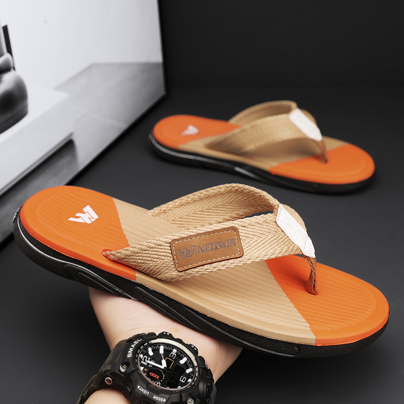 Luxury Mens Summer Flip Flops  - Anti Loop Rubber のレビューと価格